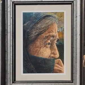 ALİ DEMİR tarafından 1993 yılında 18x14 cm ölçülerinde Kağıt üzeri pastel boya tekniği ile yapılmıştır.