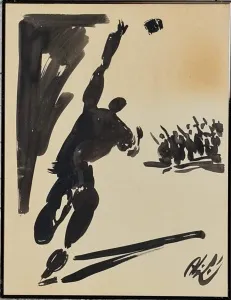 ABİDİN DİNO tarafından 65x50 cm ölçülerinde Kağıt üzeri karışık teknik tekniği ile yapılmıştır.