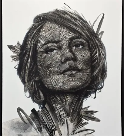 MEVLÜT AKAR tarafından 2022 yılında 110x100 cm ölçülerinde Tuval üzeri akrilik boya tekniği ile yapılmıştır.