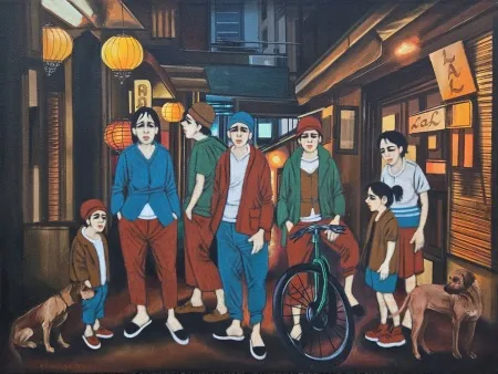 ORHAN UMUT tarafından 2024 yılında 60x80 cm ölçülerinde Tuval üzeri akrilik boya tekniği ile yapılmıştır.