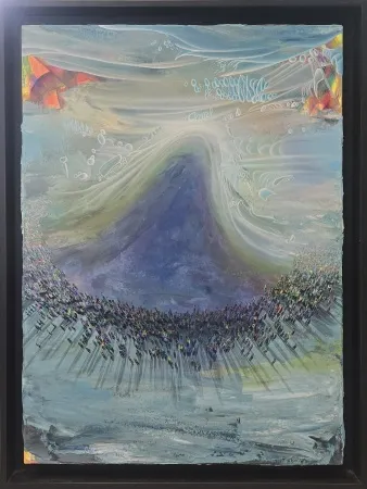 RAŞİT ALTUN tarafından 2022 yılında 80x60 cm ölçülerinde Tuval üzeri akrilik boya tekniği ile yapılmıştır.