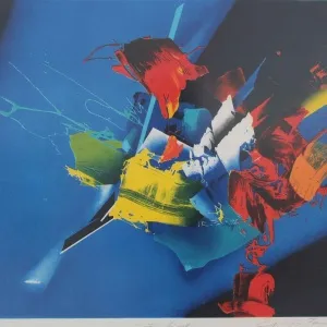 GÜNGÖR TANER tarafından 1997 yılında 48x58 cm ölçülerinde Taş Baskı 81/100 tekniği ile yapılmıştır.