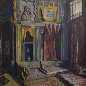 SELAHATTİN TEOMAN tarafından 1957 yılında 80x65 cm ölçülerinde Tuval üzeri yağlı boya tekniği ile yapılmıştır.