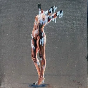 HİLMİ CAN ÖZDEMİR tarafından 2014 yılında 20x20 cm ölçülerinde Tuval üzeri yağlı boya tekniği ile yapılmıştır.