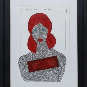 MURAT ÖZDOĞRU tarafından 2024 yılında 50x35 cm ölçülerinde Kağıt üzeri akrilik boya tekniği ile yapılmıştır.