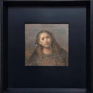 SERTAP YEĞİN tarafından 2025 yılında 16x17 cm ölçülerinde Duralit üzeri yağlı boya tekniği ile yapılmıştır.