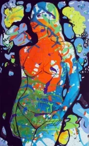 MEHMET DEDE tarafından 2009 yılında 61x34 cm ölçülerinde Tuval üzeri karışık teknik tekniği ile yapılmıştır.