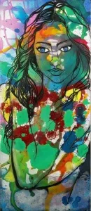 MEHMET DEDE tarafından 2010 yılında 80x80 cm ölçülerinde Tuval üzeri karışık teknik tekniği ile yapılmıştır.