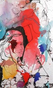 MEHMET DEDE tarafından 2008 yılında 100x60 cm ölçülerinde Tuval üzeri akrilik boya tekniği ile yapılmıştır.