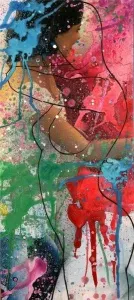 MEHMET DEDE tarafından 2007 yılında 70x35 cm ölçülerinde Tuval üzeri karışık teknik tekniği ile yapılmıştır.