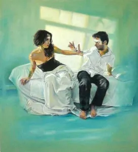 MEHMET YANGIR tarafından 2010 yılında 115x105 cm ölçülerinde Tuval üzeri yağlı boya tekniği ile yapılmıştır.