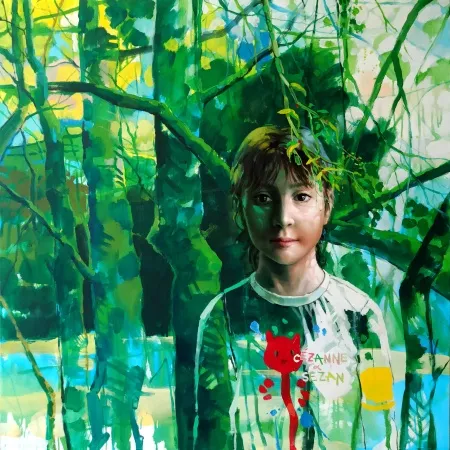 MEHMET YILMAZ tarafından 2024 yılında 120x120 cm ölçülerinde Tuval üzeri akrilik ve yağlı boya tekniği ile yapılmıştır.