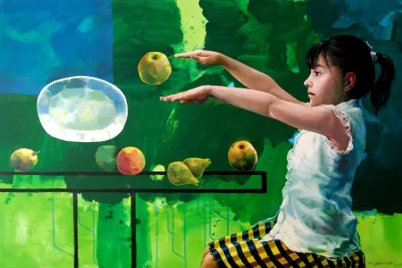 MEHMET YILMAZ tarafından 2024 yılında 100x150 cm ölçülerinde Tuval üzeri akrilik ve yağlı boya tekniği ile yapılmıştır.