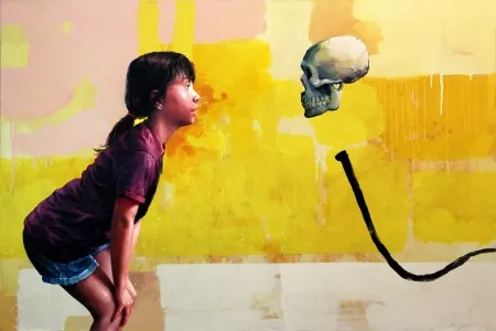 MEHMET YILMAZ tarafından 2024 yılında 100x150 cm ölçülerinde Tuval üzeri akrilik ve yağlı boya tekniği ile yapılmıştır.