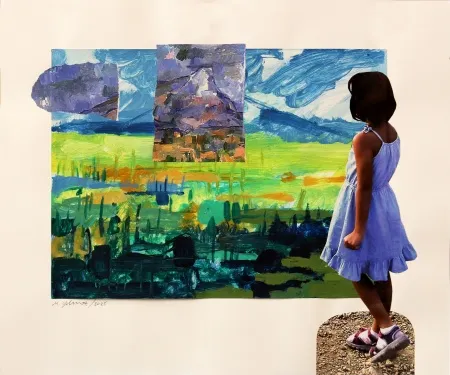 MEHMET YILMAZ tarafından 2025 yılında 50x60 cm ölçülerinde Kağıt üzeri karışık teknik tekniği ile yapılmıştır.