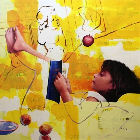 MEHMET YILMAZ tarafından 2026 yılında 120x120 cm ölçülerinde Tuval üzeri akrilik ve yağlı boya tekniği ile yapılmıştır.