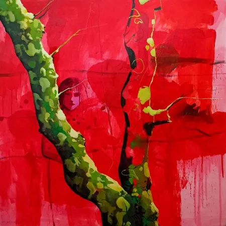 MEHMET YILMAZ tarafından 2025 yılında 120x120 cm ölçülerinde Tuval üzeri akrilik ve yağlı boya tekniği ile yapılmıştır.