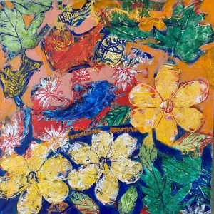 MELTEM AKKAYA tarafından 2024 yılında 60x60 cm ölçülerinde Tuval üzeri yağlı boya tekniği ile yapılmıştır.