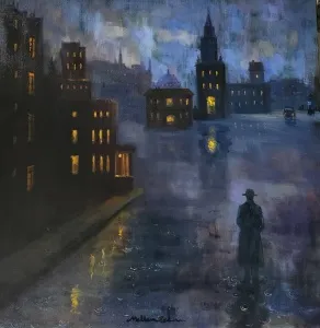 MELTEM TEKİN tarafından 2025 yılında 60x60 cm ölçülerinde Tuval üzeri yağlı boya  tekniği ile yapılmıştır.