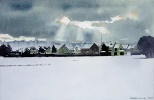 METİN SÖNMEZLER tarafından 2010 yılında 29x44 cm ölçülerinde Kağıt üzeri sulu boya tekniği ile yapılmıştır.