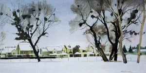 METİN SÖNMEZLER tarafından 2010 yılında 24x47 cm ölçülerinde Kağıt üzeri sulu boya tekniği ile yapılmıştır.