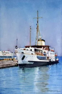 METİN SÖNMEZLER tarafından 2010 yılında 44x29 cm ölçülerinde Kağıt üzeri sulu boya tekniği ile yapılmıştır.