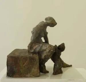 METİN YURDANUR tarafından 28x33x20 cm ölçülerinde Bronz tekniği ile yapılmıştır.