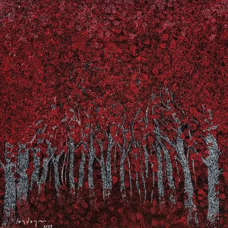 MURAT ÖZDOĞRU tarafından 2025 yılında 60x60 cm ölçülerinde Tuval üzeri akrilik boya tekniği ile yapılmıştır.