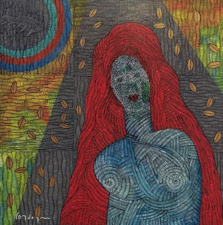 MURAT ÖZDOĞRU tarafından 2025 yılında 65x65 cm ölçülerinde Tuval üzeri akrilik boya tekniği ile yapılmıştır.