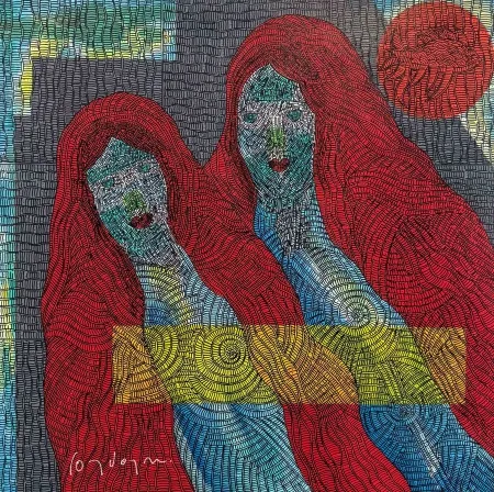 MURAT ÖZDOĞRU tarafından 2025 yılında 50x50 cm ölçülerinde Tuval üzeri akrilik boya tekniği ile yapılmıştır.