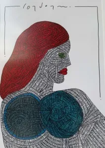 MURAT ÖZDOĞRU tarafından 2024 yılında 50x35 cm ölçülerinde Kağıt üzeri akrilik boya tekniği ile yapılmıştır.