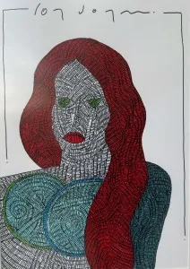 MURAT ÖZDOĞRU tarafından 2024 yılında 50x35 cm ölçülerinde Kağıt üzeri akrilik boya tekniği ile yapılmıştır.