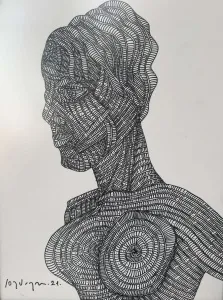 MURAT ÖZDOĞRU tarafından 2024 yılında 50x35 cm ölçülerinde Kağıt üzeri akrilik boya tekniği ile yapılmıştır.