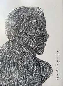 MURAT ÖZDOĞRU tarafından 2024 yılında 50x35 cm ölçülerinde Kağıt üzeri akrilik boya tekniği ile yapılmıştır.