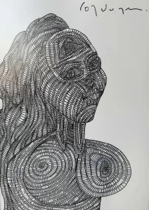 MURAT ÖZDOĞRU tarafından 2024 yılında 50x35 cm ölçülerinde Kağıt üzeri akrilik boya tekniği ile yapılmıştır.