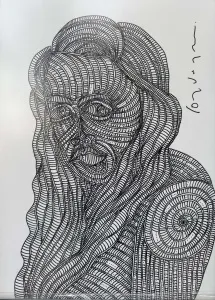 MURAT ÖZDOĞRU tarafından 2024 yılında 50x35 cm ölçülerinde Kağıt üzeri akrilik boya tekniği ile yapılmıştır.