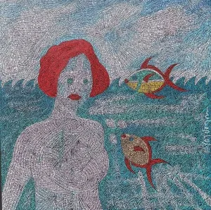 MURAT ÖZDOĞRU tarafından 2025 yılında 65x65 cm ölçülerinde Tuval üzeri akrilik boya tekniği ile yapılmıştır.