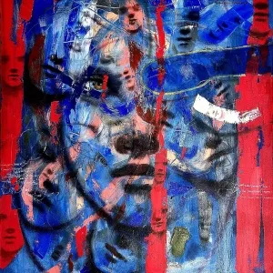 MÜSLÜM TEKE tarafından 2025 yılında 100x90 cm ölçülerinde Tuval üzeri yağlı boya tekniği ile yapılmıştır.