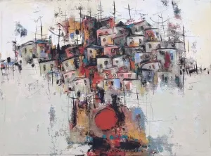 NACİYE BOZDOĞAN AKBAŞ tarafından 2024 yılında 60x80 cm ölçülerinde Tuval üzeri akrilik boya tekniği ile yapılmıştır.