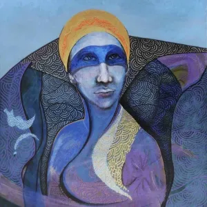 NECMETTİN ÖZLÜ tarafından 60x50 cm ölçülerinde Tuval üzeri akrilik boya tekniği ile yapılmıştır.