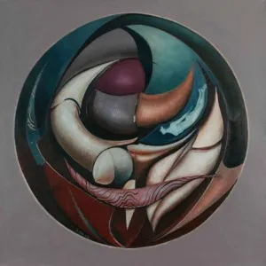 NECMETTİN ÖZLÜ tarafından 2009 yılında 100x100 cm ölçülerinde Tuval üzeri yağlı boya tekniği ile yapılmıştır.