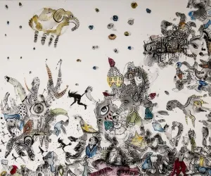 NESLİHAN ÖZGENÇ ERDOĞDU tarafından 2016 yılında 100x120 cm ölçülerinde Tuval üzeri akrilik ve yağlı boya tekniği ile yapılmıştır.