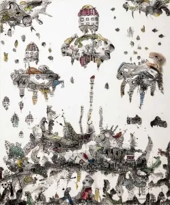 NESLİHAN ÖZGENÇ ERDOĞDU tarafından 2016 yılında 120x100 cm ölçülerinde Tuval üzeri akrilik ve yağlı boya tekniği ile yapılmıştır.