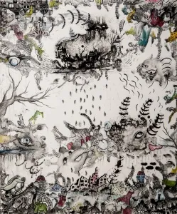 NESLİHAN ÖZGENÇ ERDOĞDU tarafından 2016 yılında 120x100 cm ölçülerinde Tuval üzeri akrilik ve yağlı boya tekniği ile yapılmıştır.