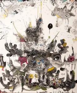 NESLİHAN ÖZGENÇ ERDOĞDU tarafından 2016 yılında 120x100 cm ölçülerinde Tuval üzeri akrilik ve yağlı boya tekniği ile yapılmıştır.