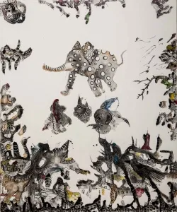 NESLİHAN ÖZGENÇ ERDOĞDU tarafından 2016 yılında 120x100 cm ölçülerinde Tuval üzeri akrilik ve yağlı boya tekniği ile yapılmıştır.