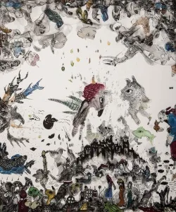 NESLİHAN ÖZGENÇ ERDOĞDU tarafından 2016 yılında 120x100 cm ölçülerinde Tuval üzeri akrilik ve yağlı boya tekniği ile yapılmıştır.