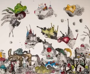 NESLİHAN ÖZGENÇ ERDOĞDU tarafından 2016 yılında 100x120 cm ölçülerinde Tuval üzeri akrilik ve yağlı boya tekniği ile yapılmıştır.