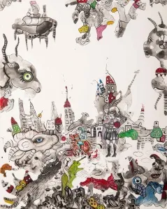 NESLİHAN ÖZGENÇ ERDOĞDU tarafından 2016 yılında 100x80 cm ölçülerinde Tuval üzeri akrilik ve yağlı boya tekniği ile yapılmıştır.