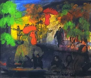 NİHAT KAHRAMAN tarafından 2008 yılında 50x60 cm ölçülerinde Tuval üzeri yağlı boya tekniği ile yapılmıştır.